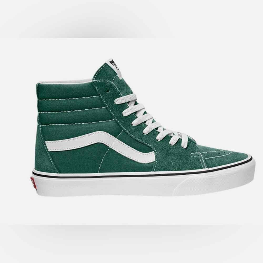 Vans Forest Green High-Tops with White Details